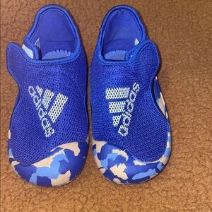 Adidas Kids Blue Slip-On Shoes